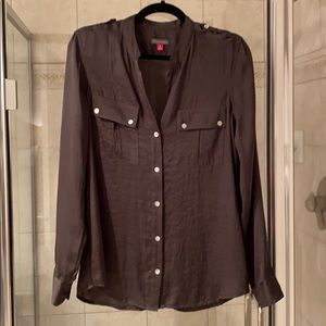 Vince Camuto olive green blouse